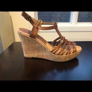 Audrey Brooke Wedge Sandal- NWOT